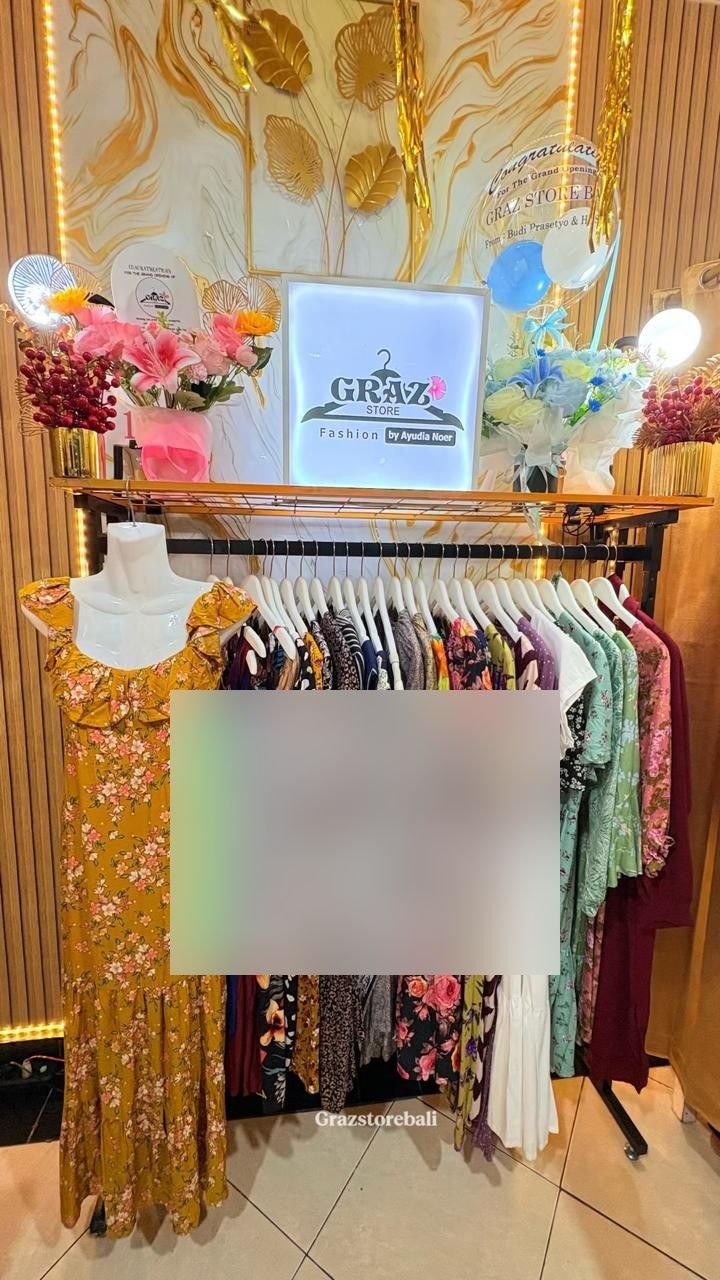 Dress rack with our product range
